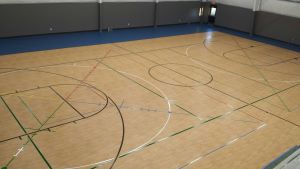 commercial flooring installation gym gymnasium hardwood floor